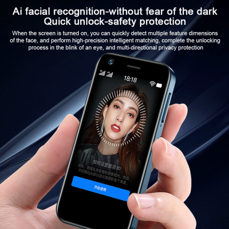 Face Recognition, 3.0 inch Android 9.0 MTK6737M Quad Core up to 1.1GHz, Bluetooth, WiFi, FM, Network: 4G, Dual SIM, 2GB+16GB Face Recognition, 3.0 inch Android 9.0 MTK6737M Quad Core up to 1.1GHz, Bluetooth, WiFi, FM, Network: 4G, Dual SIM, 2GB+16GB